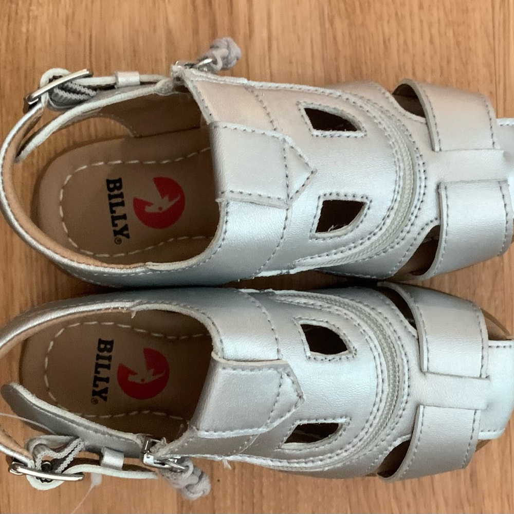 Billy Kids Silver Sandals